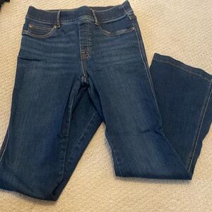 Spanx medium indigo flare jeans